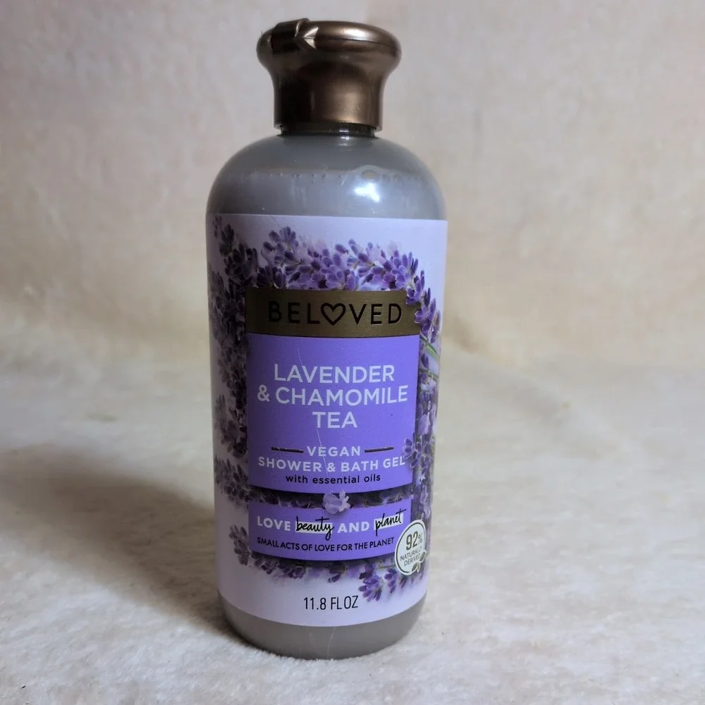 Beloved Lavender Chamomile Shower Gel Vegan Body Wash Bubble Bath 11.8oz